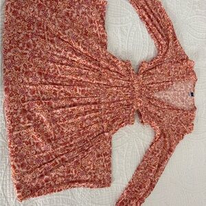 Old Navy Maxi Floral Long Sleeve Dress, XS